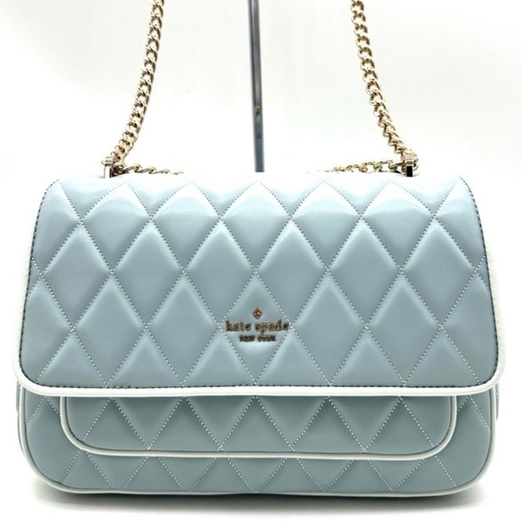 kate spade Handbags - Kate Spade Colorblock Carey Quilted Leather Flap Shoulder Bag Wild Sage